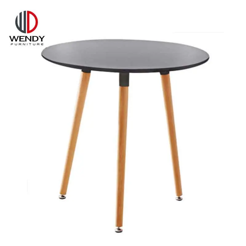 Modern MDF black painting round dining tables