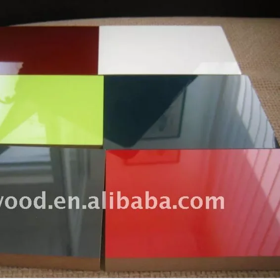 18mm high gloss acrylic melamine coated cheap mdf board