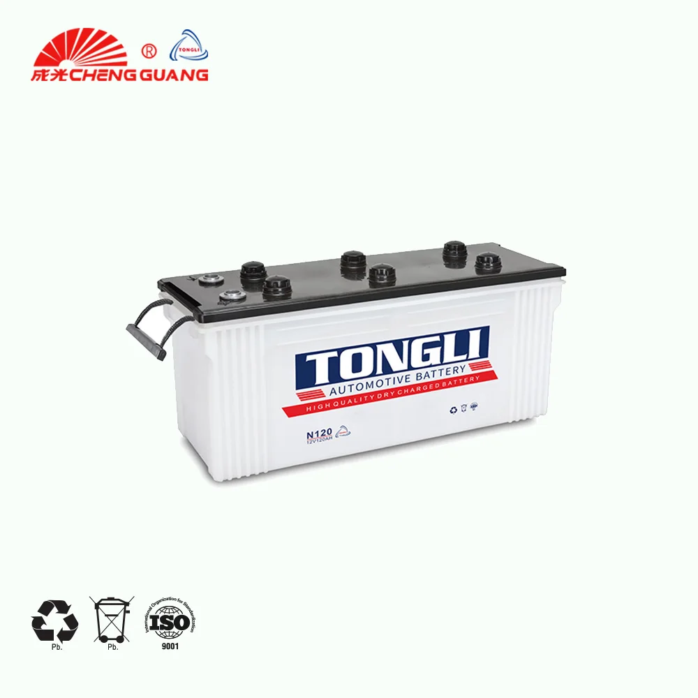 Dry Battery Type and 12V Voltage N120 120ah Lead Acid Dry Charged car battery 100ah best price Car Battery for starting