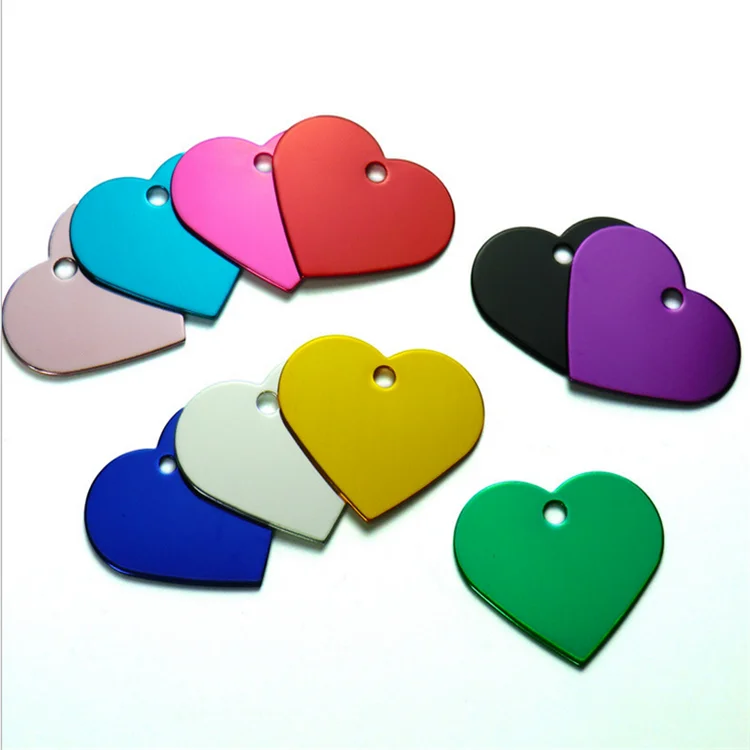 Wholesales colorful blank dog tag metal dog tag custom pet tag