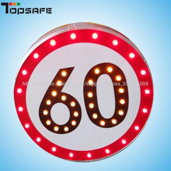 круглый солнечные дорожный знаки скорости