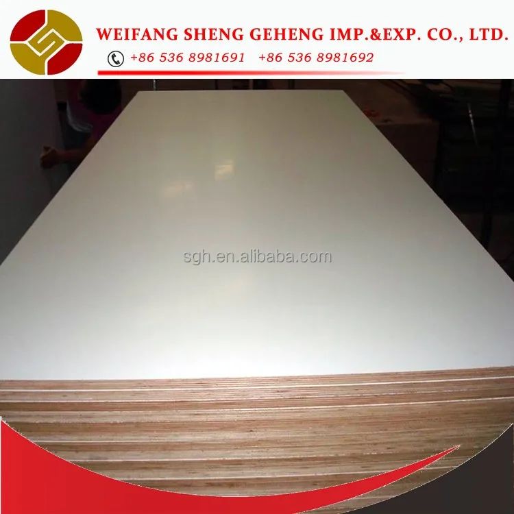 
Good Quality And Cheap Price 9MM One Side White Melamine Faced Plywood 