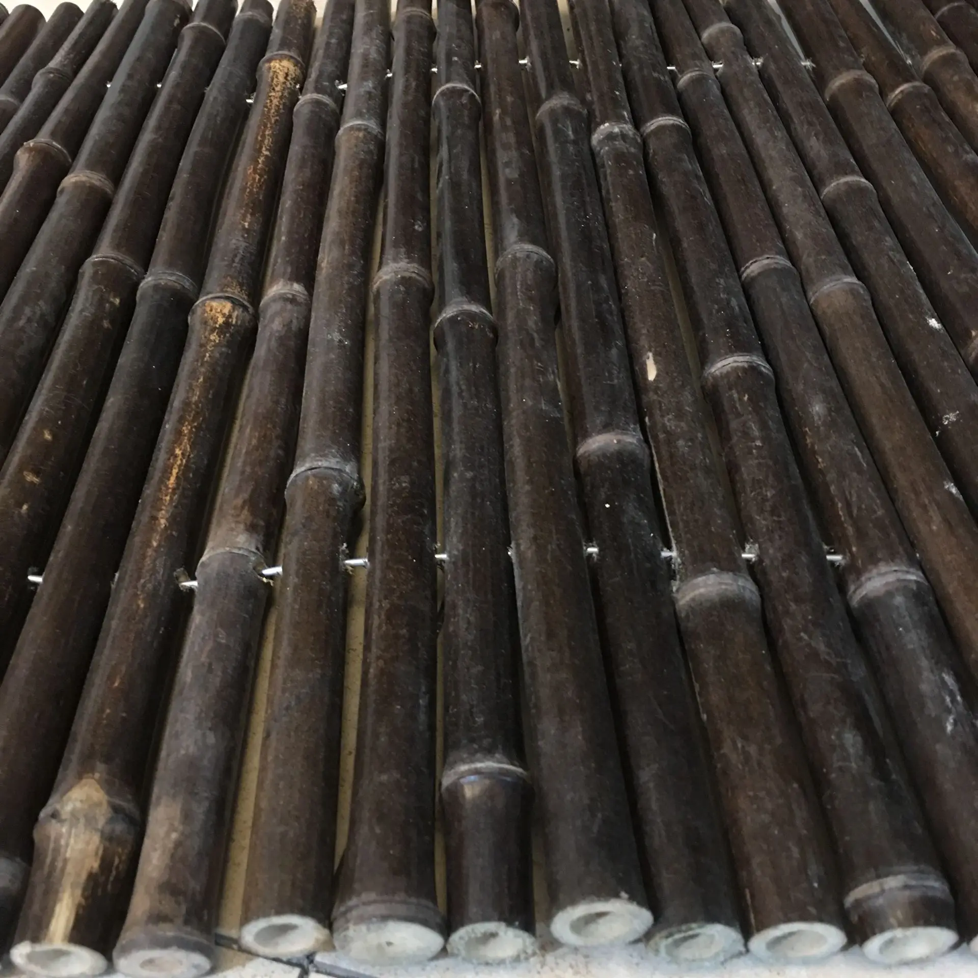 bamboo screen, carbonized bamboo fence garden panel bamboo divider