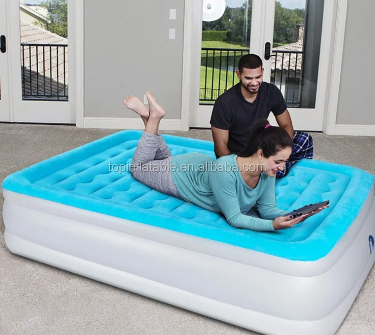 Eco PVC Material and EN71, EN15649-1, ASTM Certificate single/double size inflatable air bed mattress