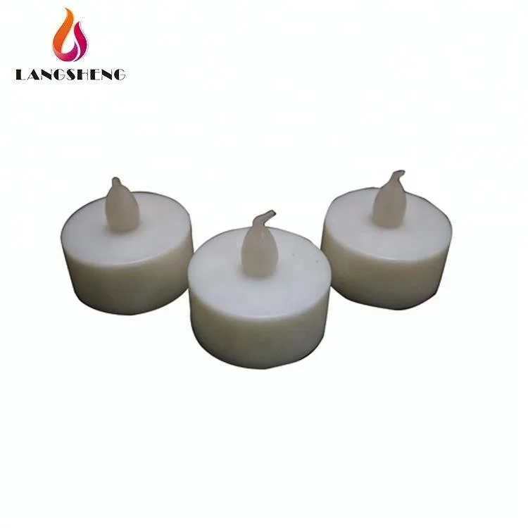 Reusable mini flicker prayer birthday party christmas decorations white battery operated led plastic tealight tea light candles