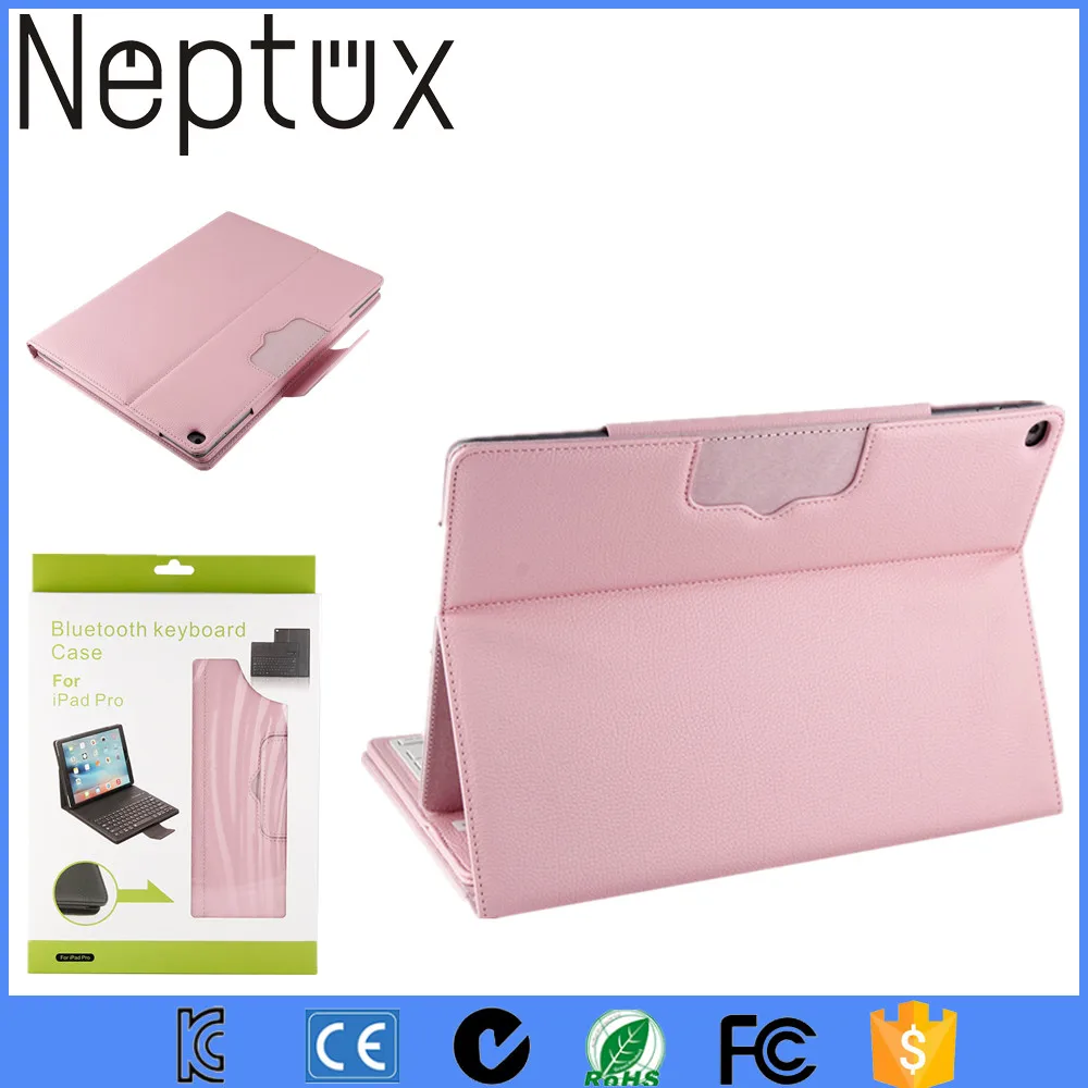 Съемный Магнитно Беспроводная Bluetooth Клавиатура PU Случае Смарт-Чехол Для iPad Pro 12.9