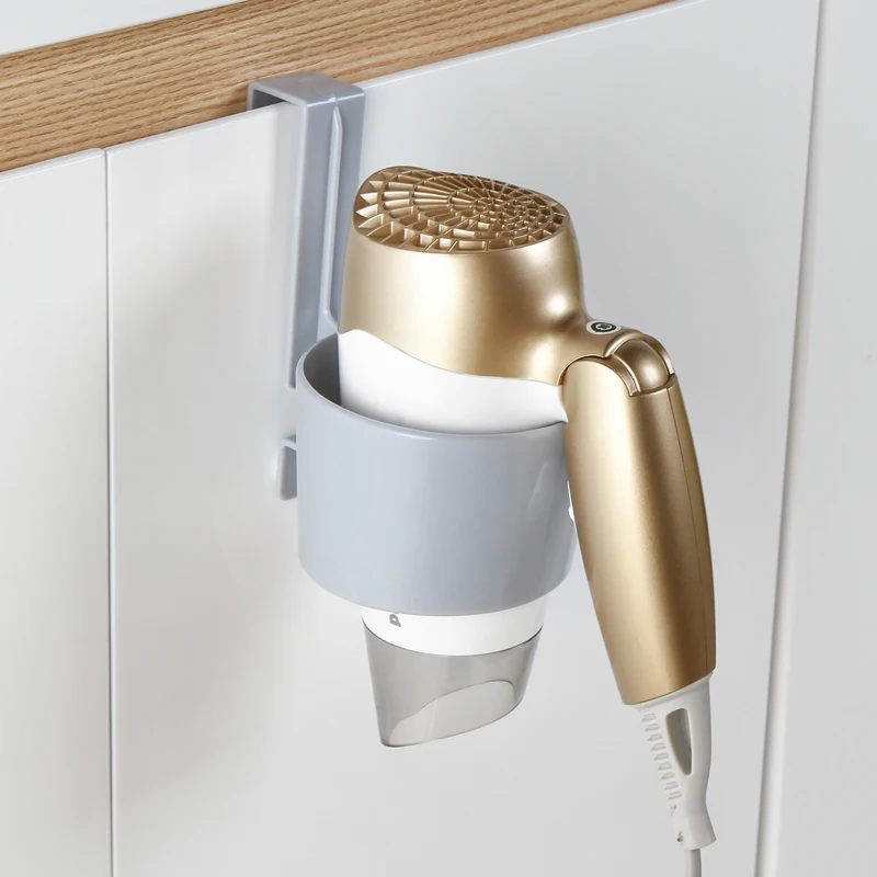 Plastic hair dryer stand/organizer