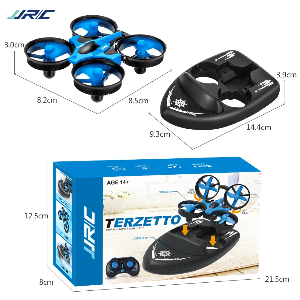Мини Дрон JJRC H36F Радиоуправляемый Дрон Квадрокоптеры Безголовый режим возврат одной кнопкой Радиоуправляемый вертолет VS JJRC H8 Mini H20 Дрон лучшие игрушки
