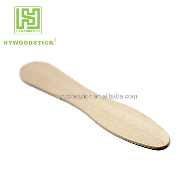 Disposable Wooden Magnum Ice Cream Cheese Taste Spoon Popsicle Sticks  100% birch wood Biodegradable