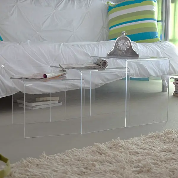 Fashion Custom Design Acrylic Portable Computer Desk Folding Table