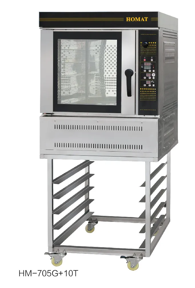 Automatic Stainless Steel 5 Trays Hot-Air Convection Oven Electric/Bakery