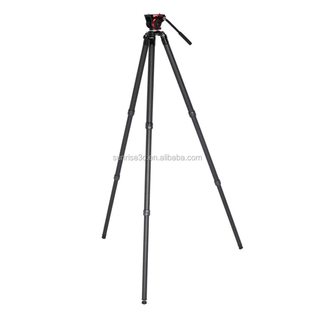Тор новый профессиональный карбон волоконно-видео штатив с головки с завода