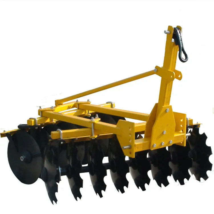 Farm machinery tractor trailed hydraulic heavy duty disc harrow for heavy clay soil waste land and weedy field