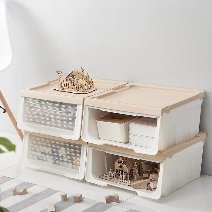 
Plastic book kids toy box cloth bins living room bathroom storage 