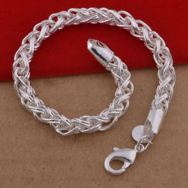 bulk sales ali express china 925 solid silver bracelet