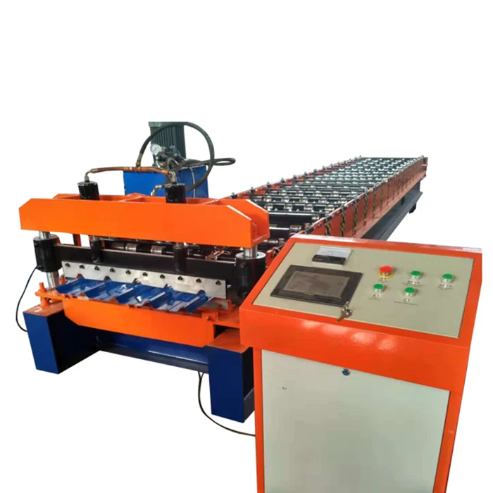 Aluminium roofing sheet roll forming tile making machine