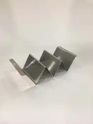 Stainless steel taco plate rack 2 or 3 component taco holder stand