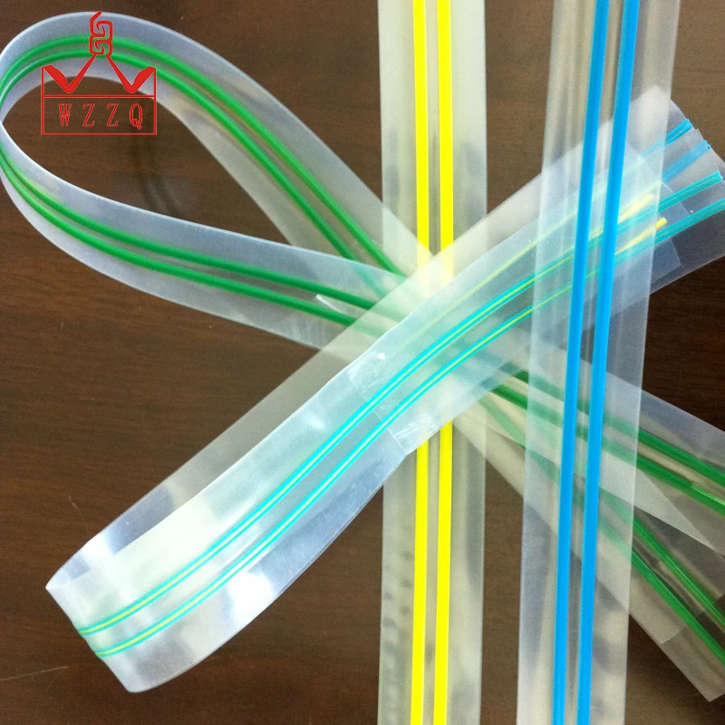 Best quality multi colored transparent plastic zipper without teeth