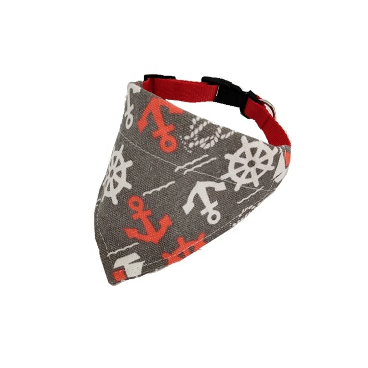 Different Size Custom Printed Cotton Pet Bandana