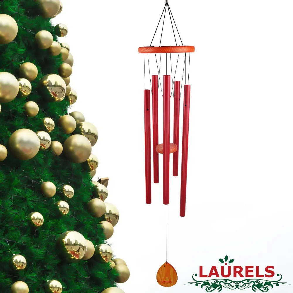 
40inches Christmas red wind chime for the birthday of the Jesus Christ indoor and outdoor decorating 