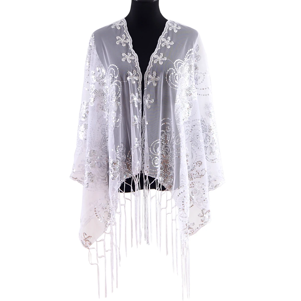 Дешевый оптовый изготовленный на заказ роскошный женский шарф с кисточками