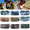 9 Style Camouflage Hiking Scarf Head Bandana Face Mask Neck Snood For Outdoor Camping Cycling Camo