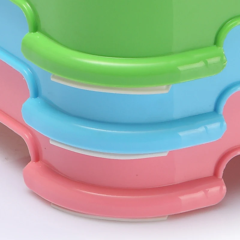 solid plastic Anti-slip design Double Baby double step stool