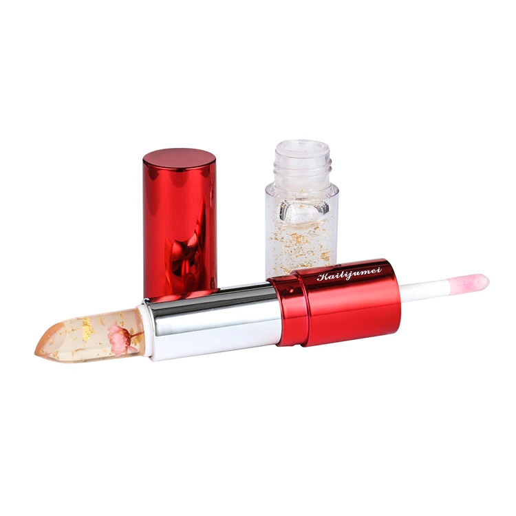 Kailijumei Unique Designed 2 in 1 fashion color change lipstick with lip gloss