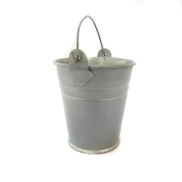 3' decorative color painting small mini metal bucket for candle / wax