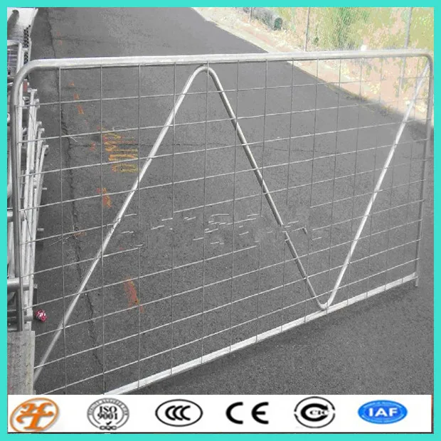 
galvanized 6 rails horse panel fence heavy duty cattle yard panel 