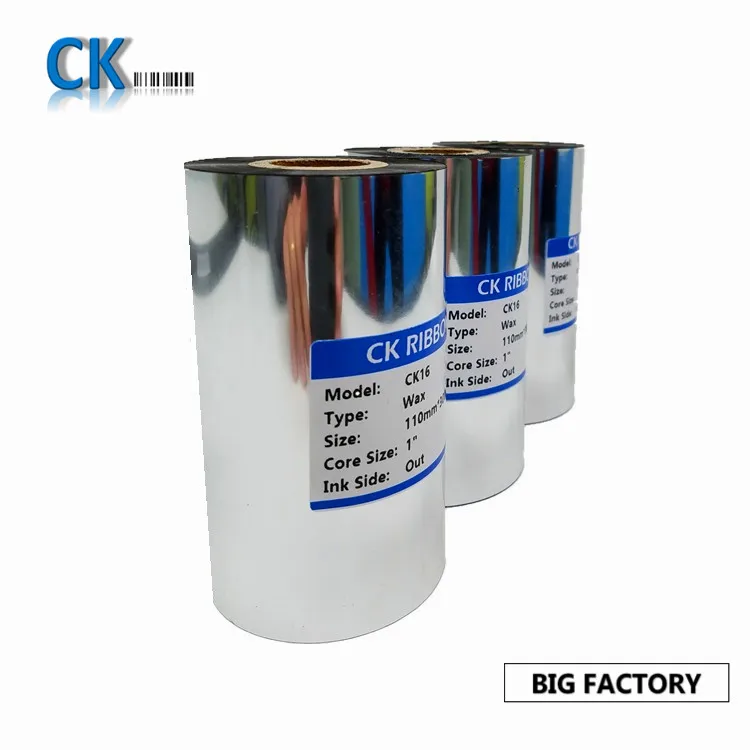 OEM Thermal Transfer Ribbon CK38 Premium Resin Thermal Transfer TTO Premium Resin Printer Ribbon For TTO Coding Machine
