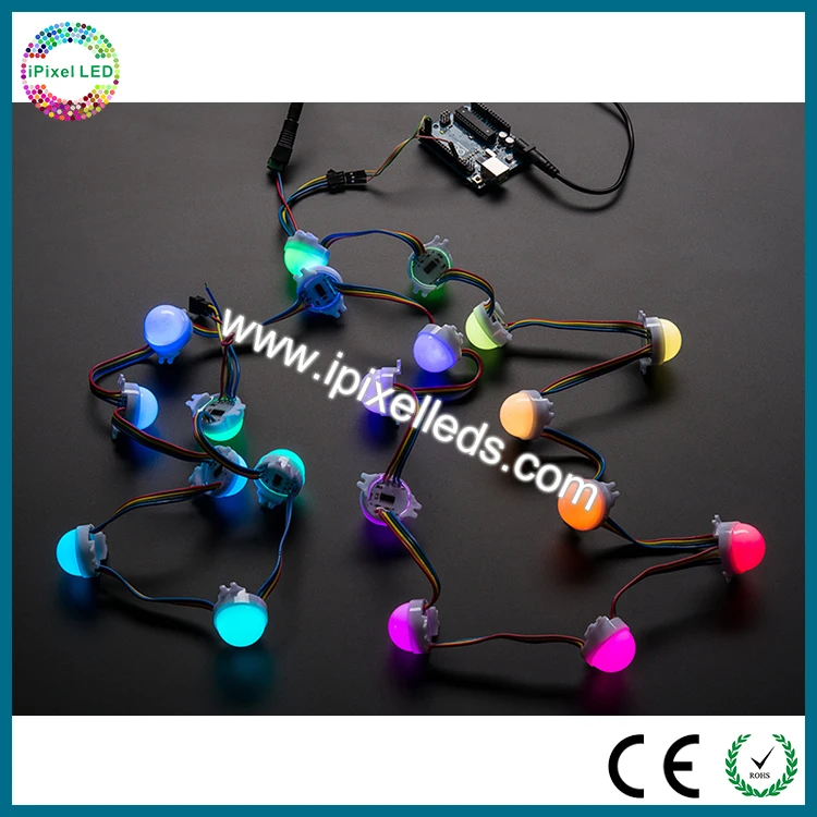 waterproof smd dmx rgb led pixel wall dmx 512 DC 12V ws2801 led bulb compatible with dmx , Artnet controller