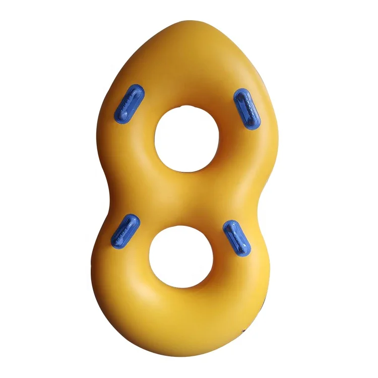 Durable 2 Person Lazy River  Inflatable Double Water Park Ski Tube Swimming Ring For Waterpark Sports