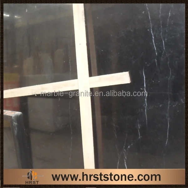 Ленивая однородная гранитная плитка nero marquina