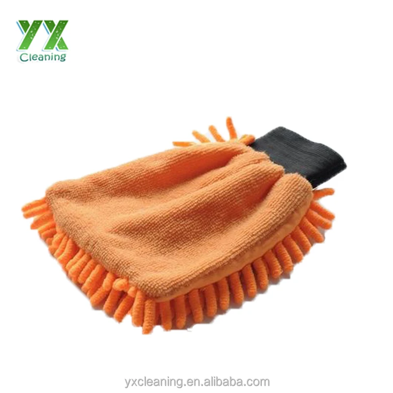 CUSTOMIZED Car Washing Chenille Glove Microfiber Cleaning Mitten