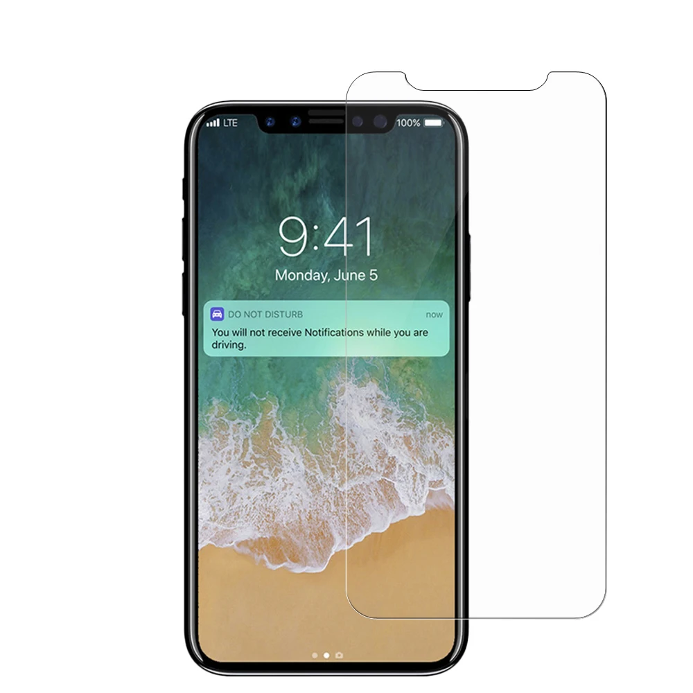 Оптовая продажа премиум 2.5D 9 H Anti Scratch Взрывозащищенный Закаленное стекло Screen Protector Для iPhone X