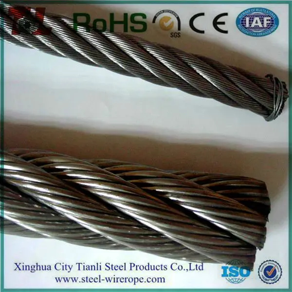 aisi 304 нержавеющей стального троса 7x7 18mm