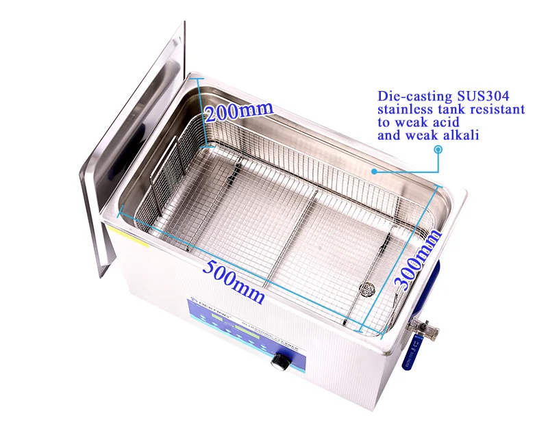 Ультразвуковая машина для очистки слепых деталей, регулируемая мощность и двойная частота для мытья автомобильных деталей