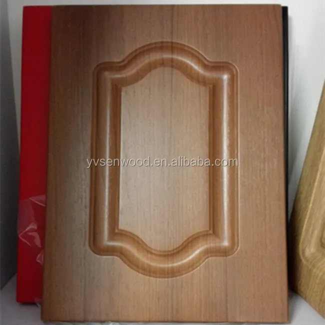 high gloss PVC wrapped PVC cabinet door for kitchen bathroom