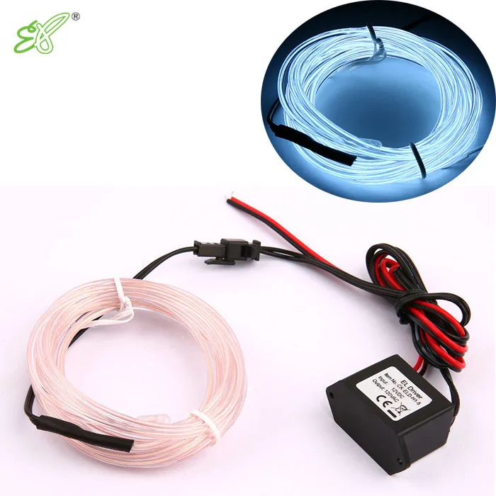 Hot Sale Neon EL Wire with 5mm Sewing Edge for Automotive Car Interior Exterior Decoration
