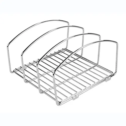 Usful sturdy metal wire chopping board holder kitchen chopping board storage rack