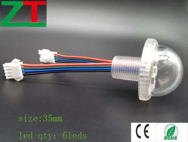 
hot-sale 35mm full color led pixel amusement light fairground light bulbs 