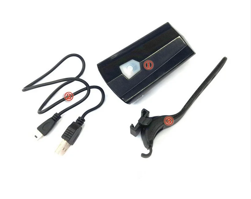 
USB charging LED Lighting headlights bike head light 