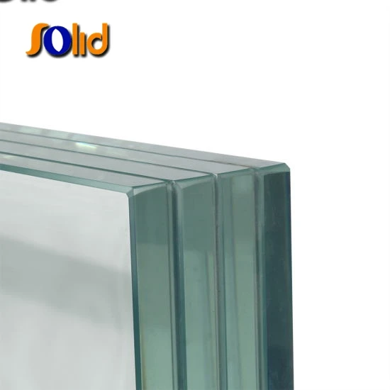 Modern clear 22mm lanminated secure bulletproof glass for bank counter