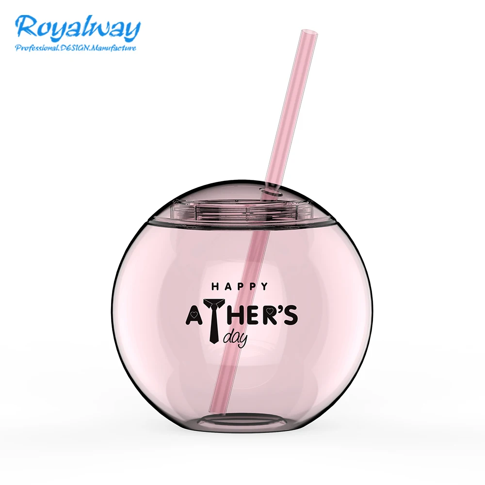 Solid Opaque Color Private Label Coconut Shell Shape Disco World Ball Cup