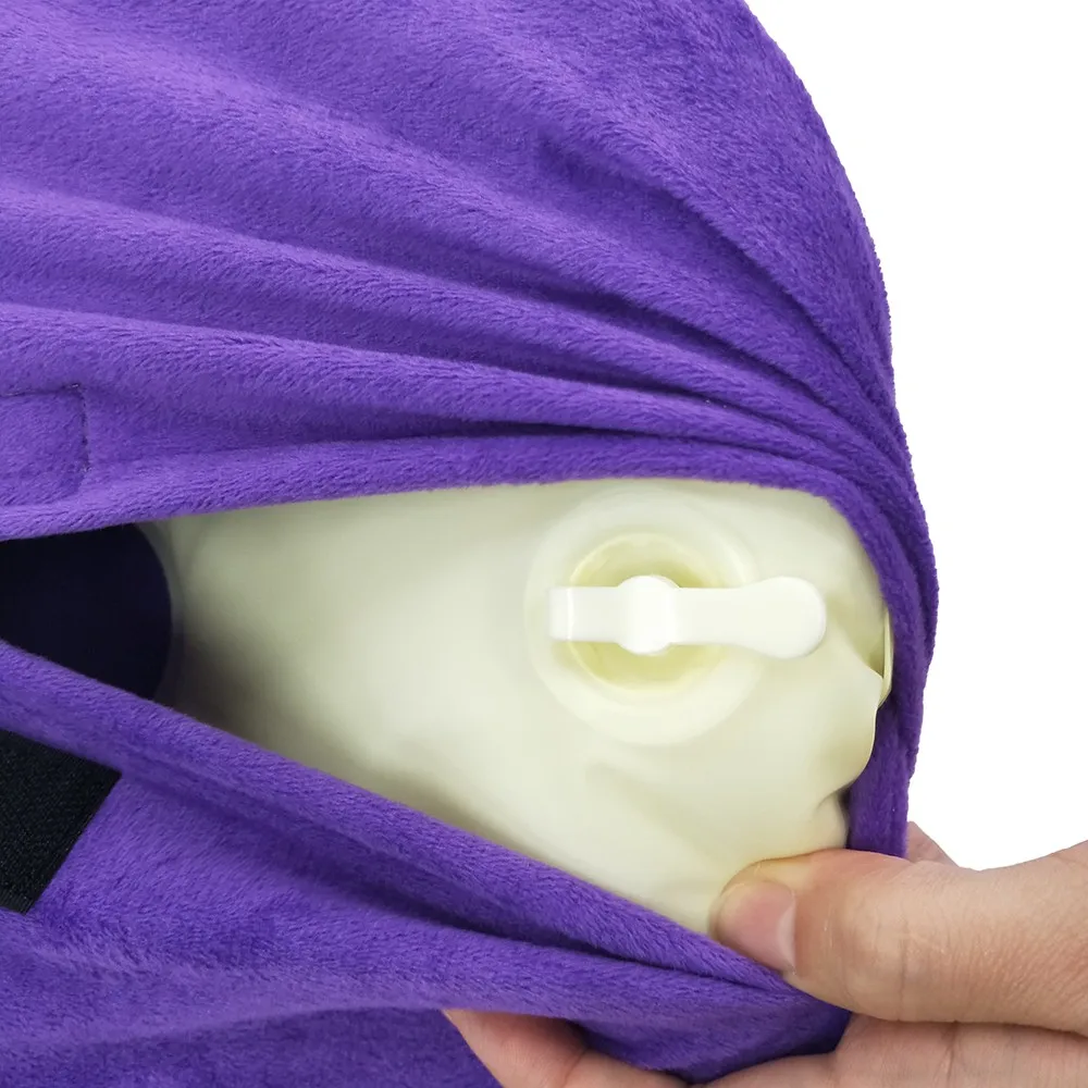 
outdoor camping travel office home foam filling child soft chair back pain air inflatable cushion 