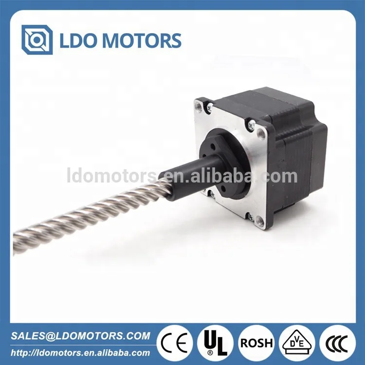 China Manufacture Tr8x8 300mm length Leadscrew Nema 23 hybrid Non-captive linear actuators Stepper motor for Robotic Machine