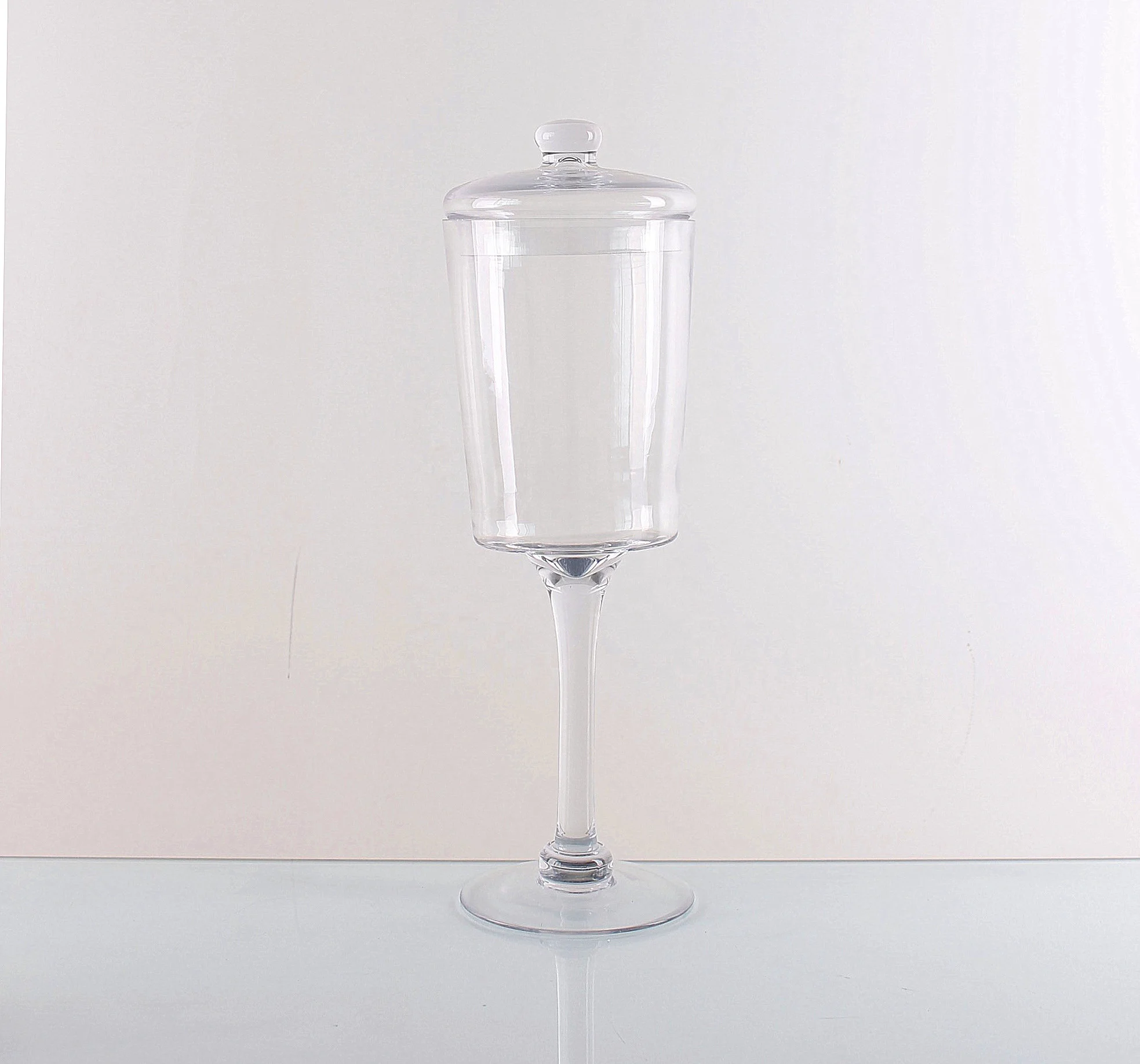 
46cm Decorative Clear Glass Apothecary Jars/Wedding Centerpieces/Candy Storage Canister 