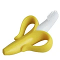 Silicone Banana Toothbrush High Quality And Environmentally Safe Baby Teether Teething Ring 2016