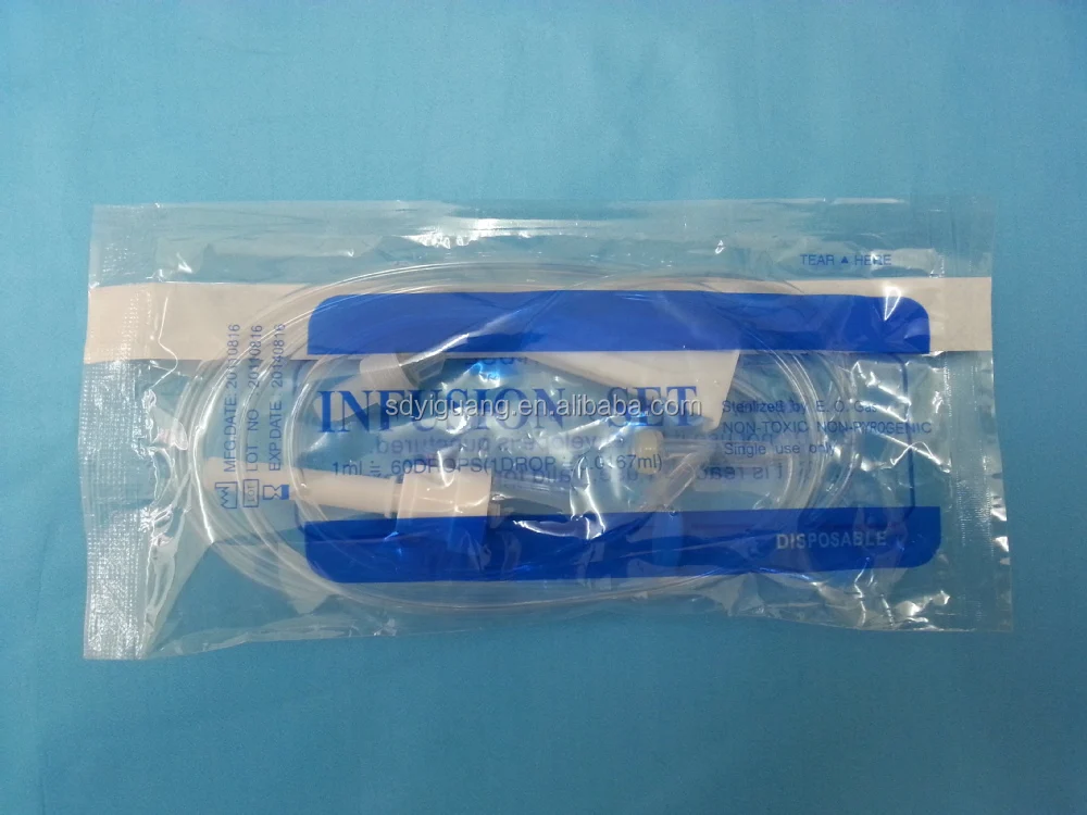 
Medical IV drip set Disposable IV Infusion set with filter 